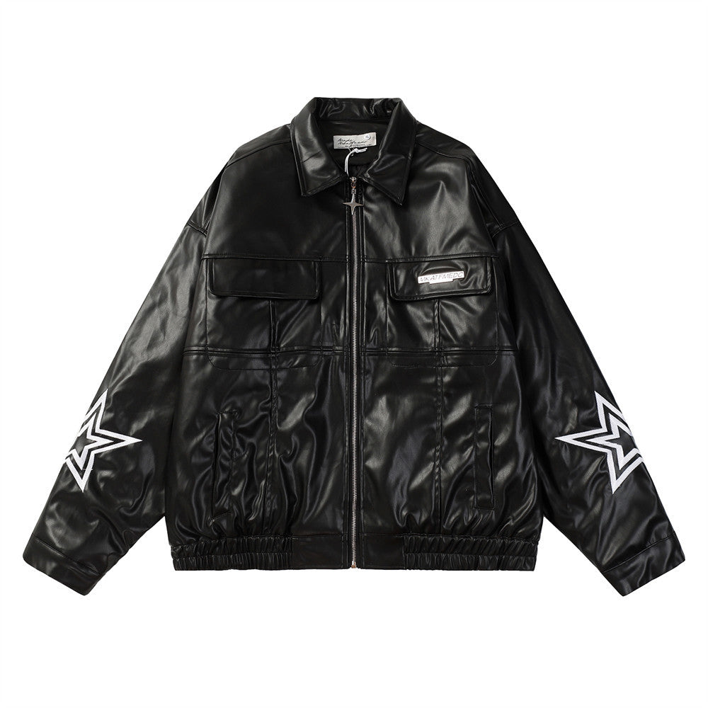 Men's American Motorcycle Leather Jacket