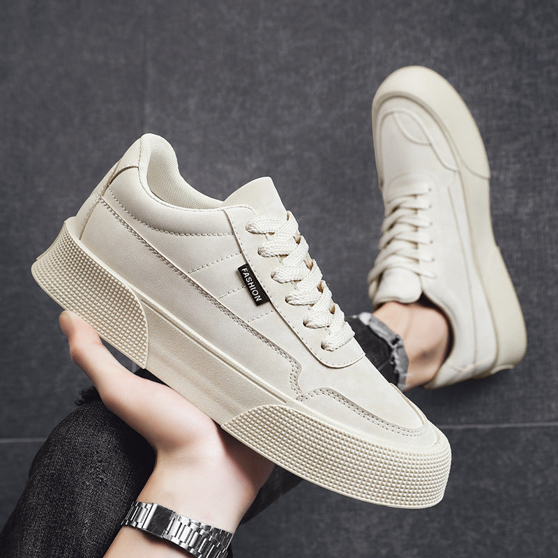 Step Up Your Style with Men's Casual Lace-Up Sneakers - Breathable Comfort for Walking and Running