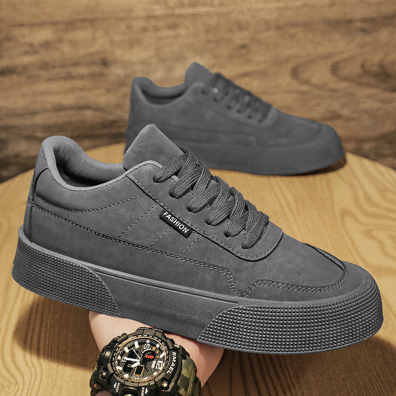 Step Up Your Style with Men's Casual Lace-Up Sneakers - Breathable Comfort for Walking and Running