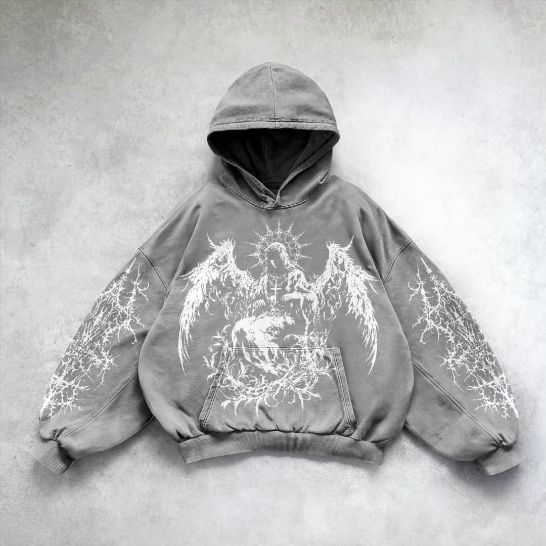 Cozy Up in Style: Versatile Printed Casual American Sweater Hoodie for Every Occasion